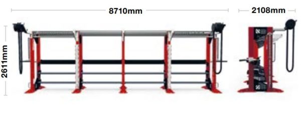 HIT HUB - Double Sided, Four Bay, Freestanding - escape fitness