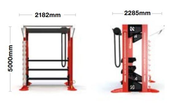 HIT HUB - Double Sided, One Bay, Freestanding - escape fitness