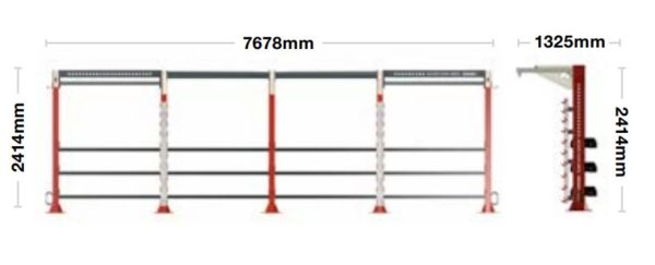 HIT HUB - Single Sided, Four Bay - escape fitness