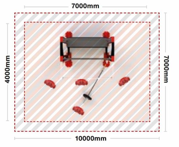 HIT HUB - Single Sided, One Bay, Freestanding - escape fitness